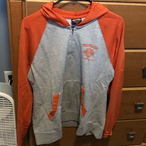 Mens Haley Davidson 1/4 zip hoodie